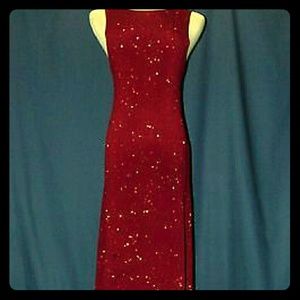 Gorgeous red sparkly evening gown