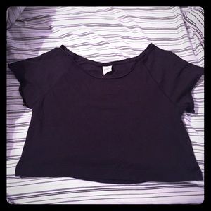 VS PINK black crop top