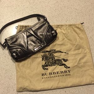 Burberry Gunmetal Hobo Bag