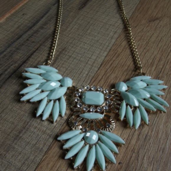 Gold and turquoise necklace