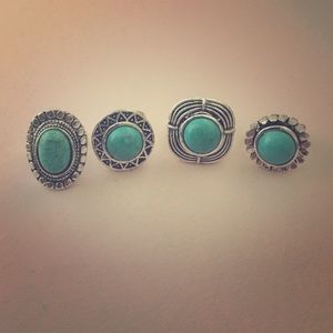Turquoise rings