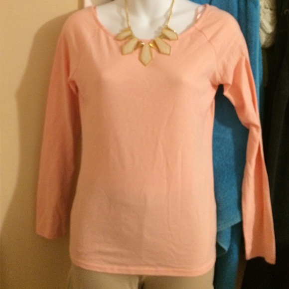 Baby pink basic long sleeve