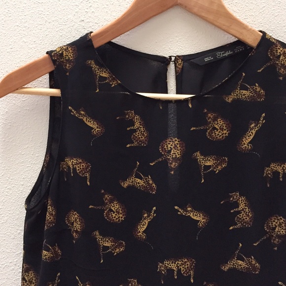 Zara Tops - Zara Leopard Print Top
