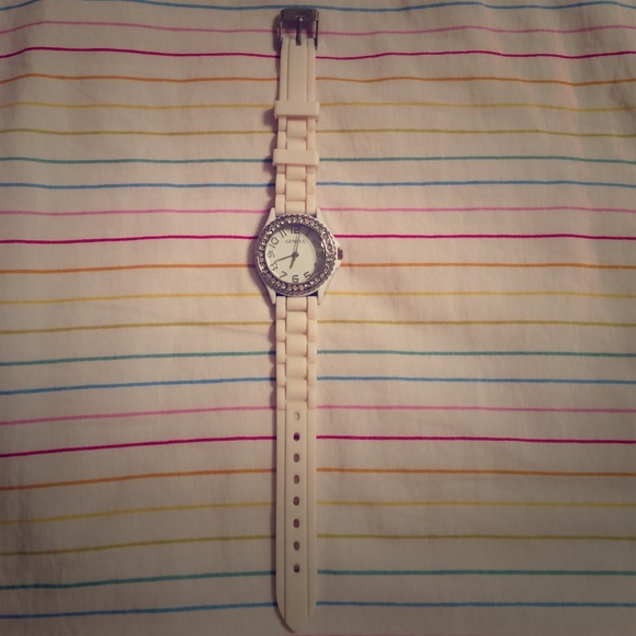 Geneva White Watch