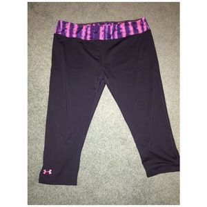 Tie die waist, cropped spandex