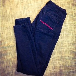 Dark blue/black skinny jeans