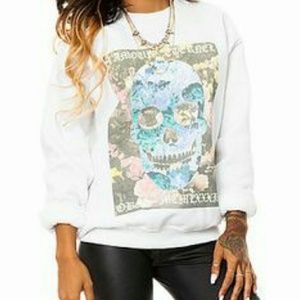 Obey white skull sweater
