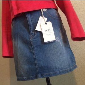 NWT Denim Skirt
