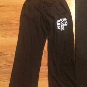 VS pink black sweatpants