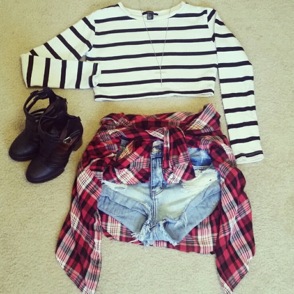 Striped crop top