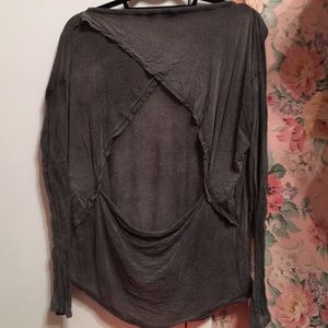 Brandy Melville Long Sleeve Tee W/ Cutout Back