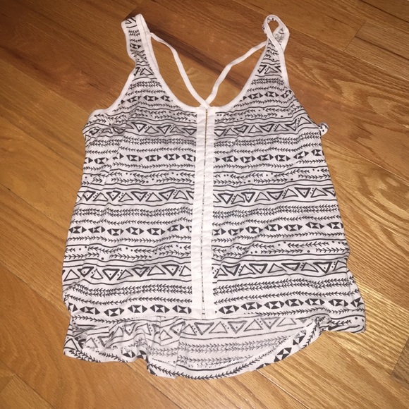 Billabong Aztec black and white tank top