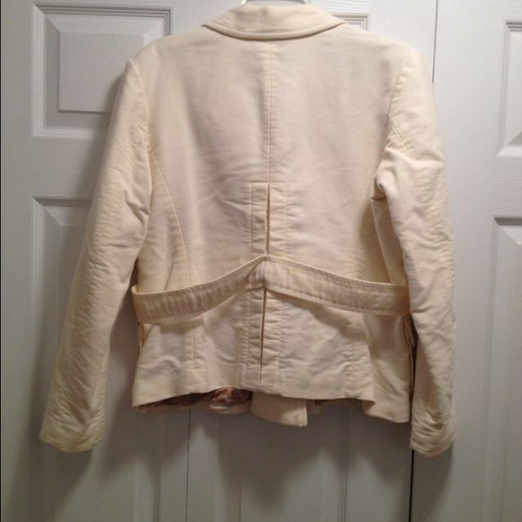 GAP Sz 14 Winter White Felt-like (warm) blazer - Picture 3 of 3