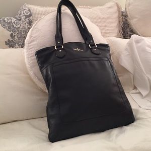 Cole Haan black leather tote