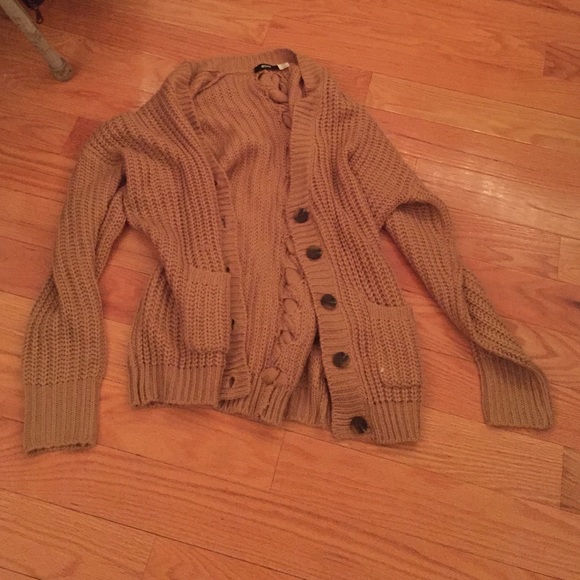 Tan cardigan