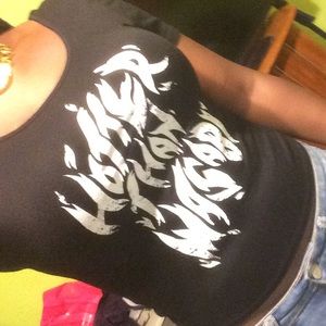 Aeropostale 'Hotter than Wasabi' crop tee
