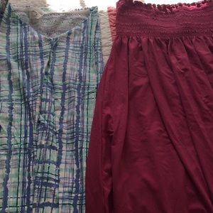 Two Title Nine switch skirts bundle