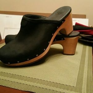 Ugg silver studded  clogs . New