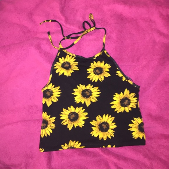 Brandy Melville Sunflower Haltertop