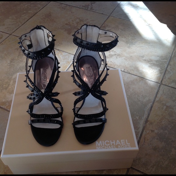 Michael Kors Shoes - Micheal Kors "Larissa" Studded Strappy Sandal 7