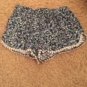 forever 21 floral shorts