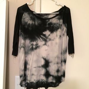 Brandy Melville Tie Dye Baseball Tee