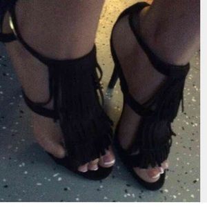 Fringed heels