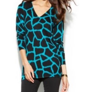 Michael Kors Giraffe Print Pullover Sweater