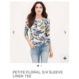 LOFT Crafted Floral Tee