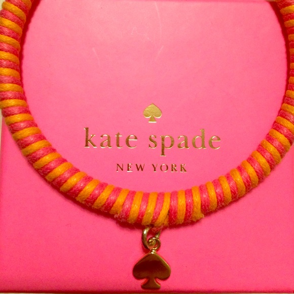 Kate Spade threaded bangle with charm