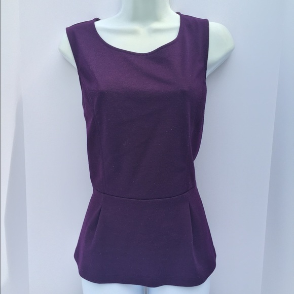 Purple peplum top