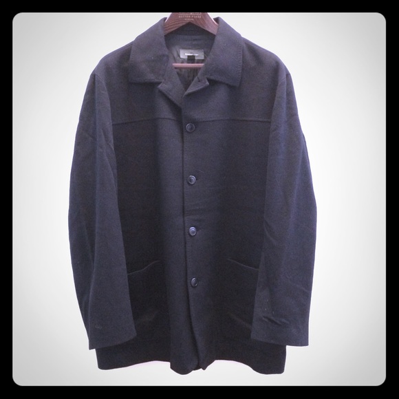Ermenegildo ZEGNA Black 100% Cashmere mens coat.
