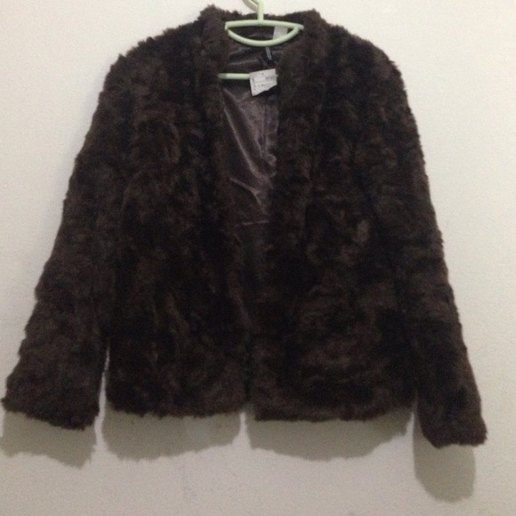 Brown fur coat