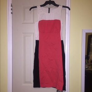 DKNY color block dress