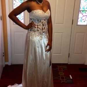 Very elegant jasz couture prom dress! #4571