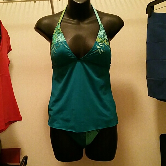 Blue Green Swimming Suit
