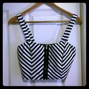Striped crop top