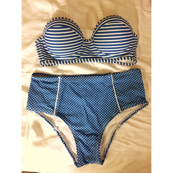 High waisted bathing suit