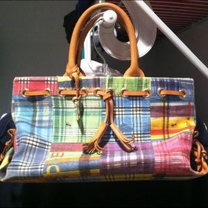 Dooney & Bourke Madras Plaid W/ Ants Tote Bag 🌸💐