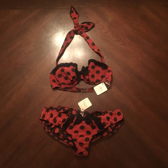 NWT Agent Provocateur Polka Dot Bikini