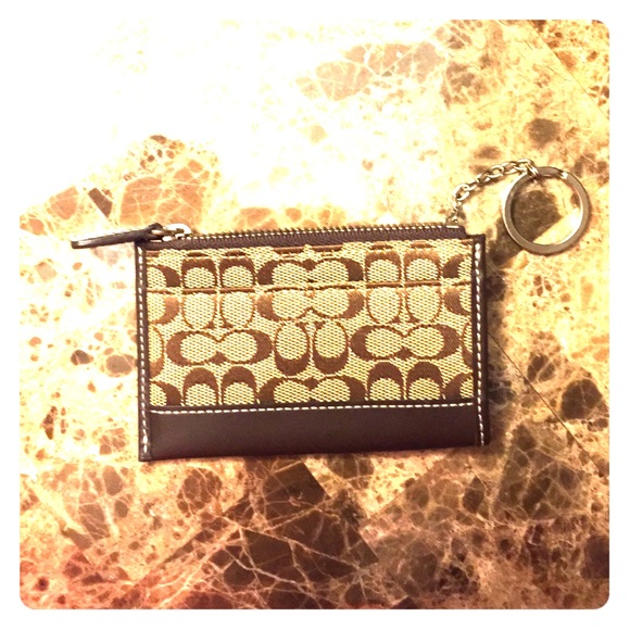 Coach keychain mini wallet