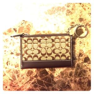 Coach keychain mini wallet