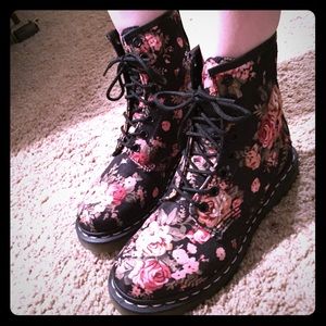 Brand new Dr. martens pink rose boots!