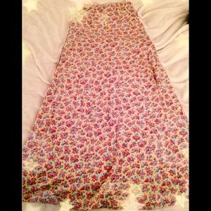 Vintage floral maxi skirt