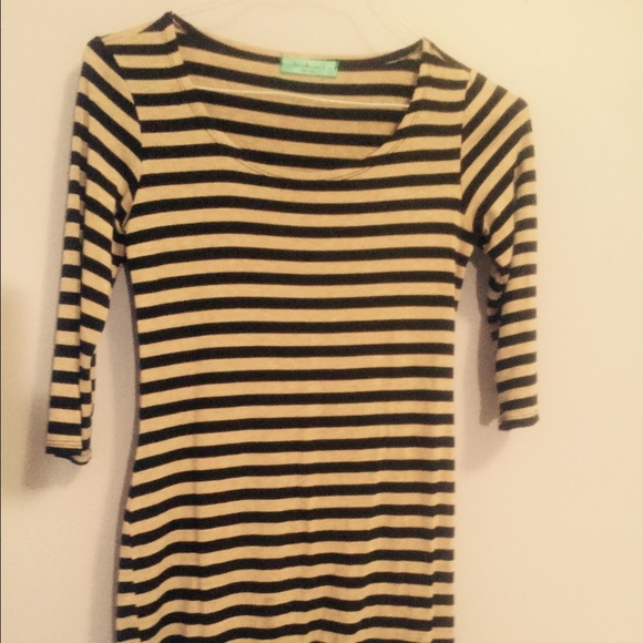 Soft striped cotton dress for spring