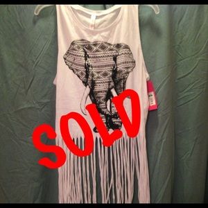 Elephant fringe tank