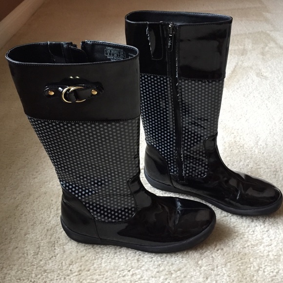 SOLD!!! Girls Cole Haan Rain Boots Size 3 Preowned - Picture 4 of 4