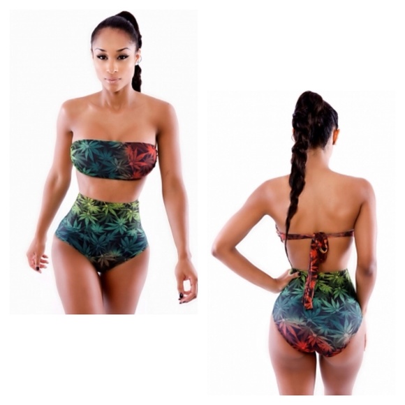 Hawaiian Style Swim Suit