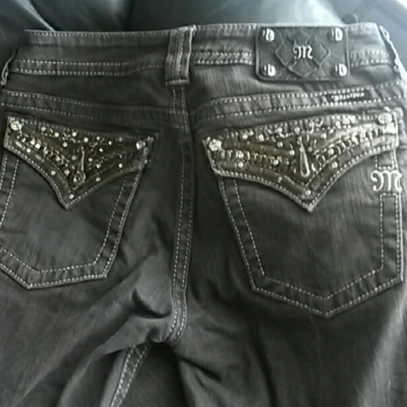Miss Me Grey skinny jeans