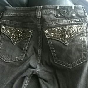 Miss Me Grey skinny jeans